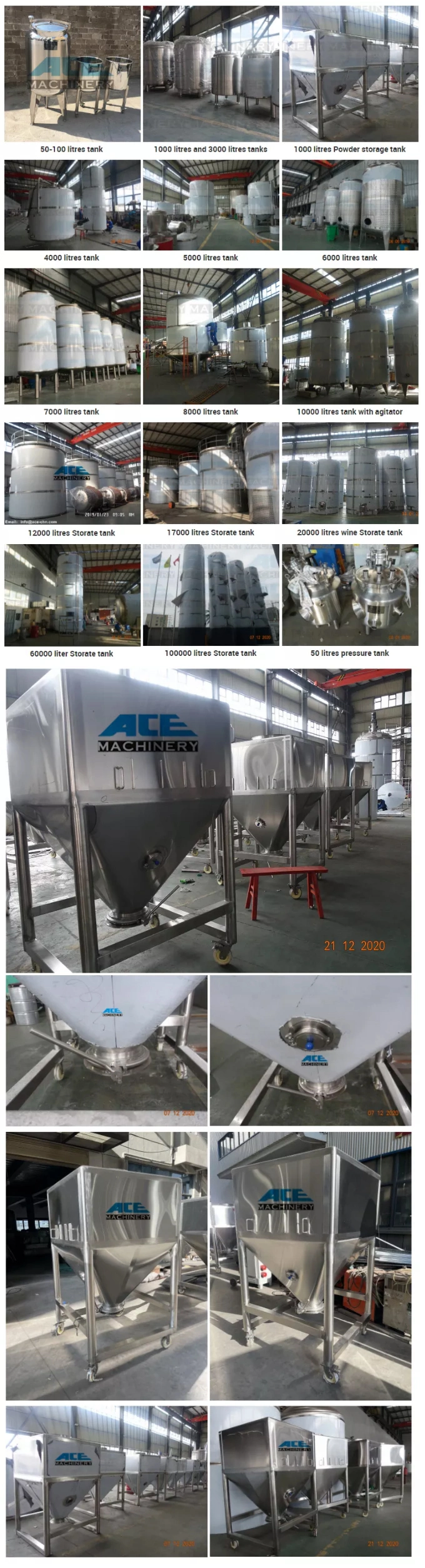 1000 Liter IBC Container Chemical Mixing Chamber Powder Storage Equipment Mobile Transfer Station IBC Tank