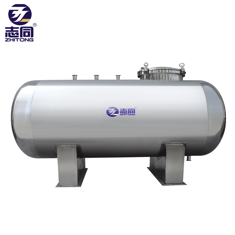 Stainless Steel Horizontal Cosmetic Powder Storage Tank