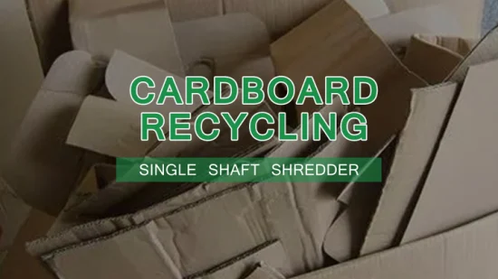 Wood Carton Crusher Sinlge Shaft Plastic Lumps Film Bottles Woven Bag Shredder
