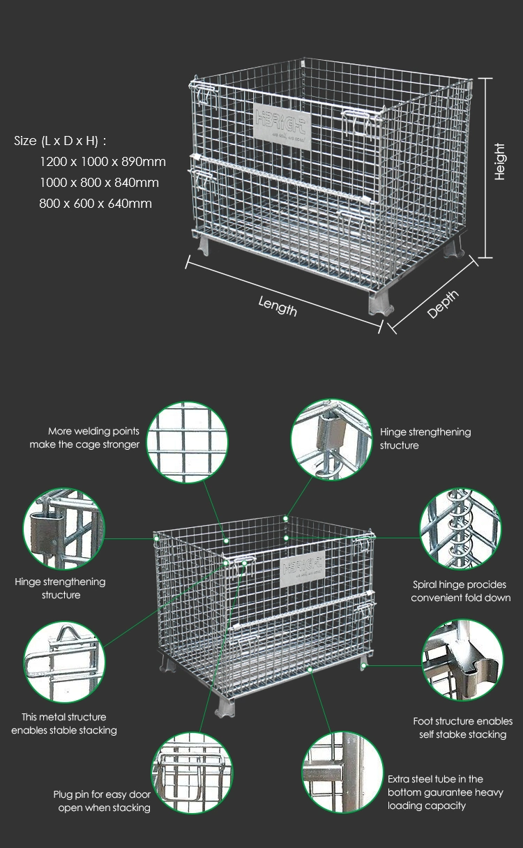 Metal Mobile Wire Mesh Merchandise Promotion Cage