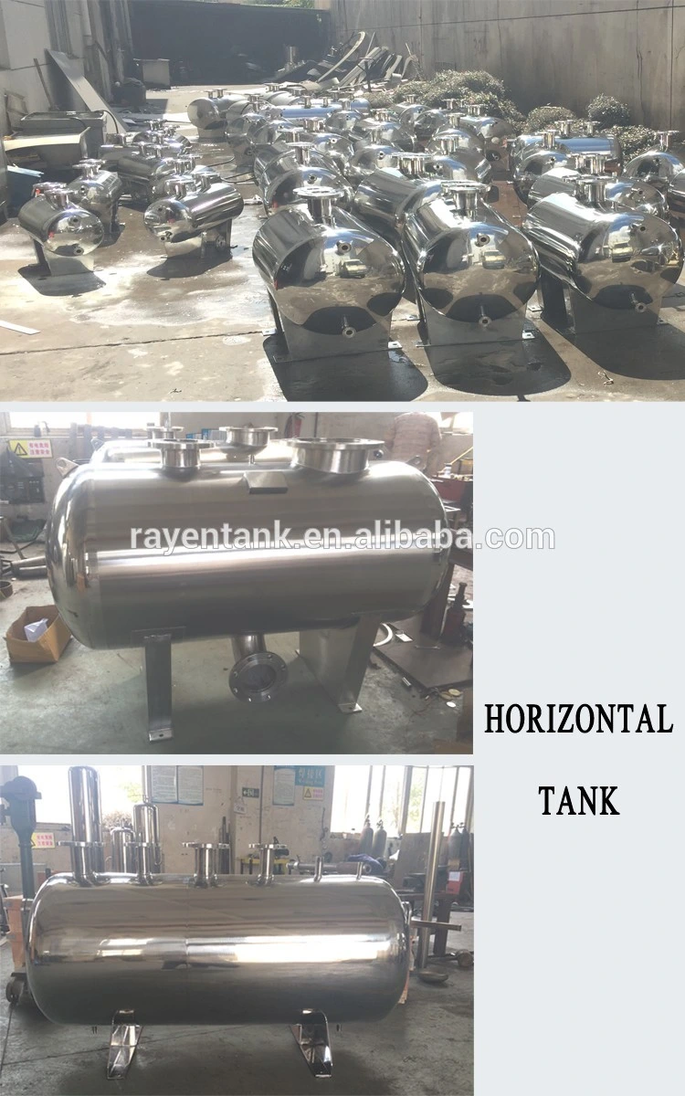 Stainless Steel Horizontal Cosmetic Powder Storage Tank