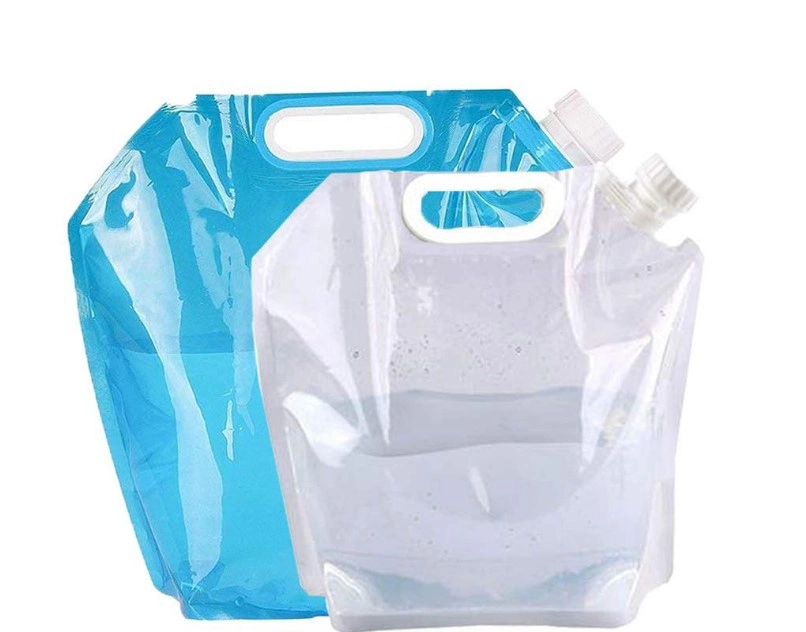 Camping Hiking Travel Portable PE Container 5L Folding Water Bag Collapsible Water Tank