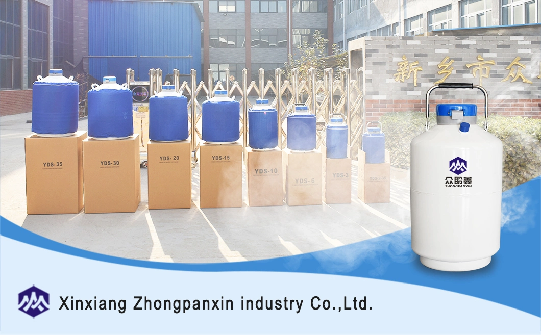 Yds-10 Yds-20 Liquid Nitrogen Tank with Canisters Tank for Cryogenic Storage Biological Materials