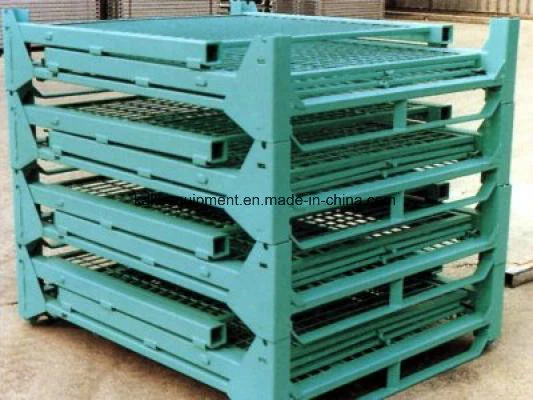 Galvanized Warehouse Stackable Heavy Duty Steel Wire Mesh Pallet Cage