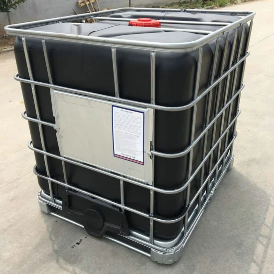 HDPE Storage Tank, Light Blocking Black Color Tank 1000L, Plastic Tank, IBC Tank for Water and Chemical Storage and Transportation